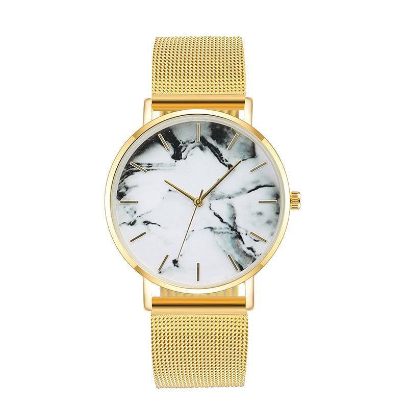 Fashion Marble Female Wrist Watch Luxury  Quartz