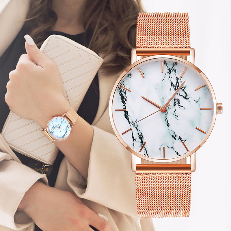 Fashion Marble Female Wrist Watch Luxury  Quartz